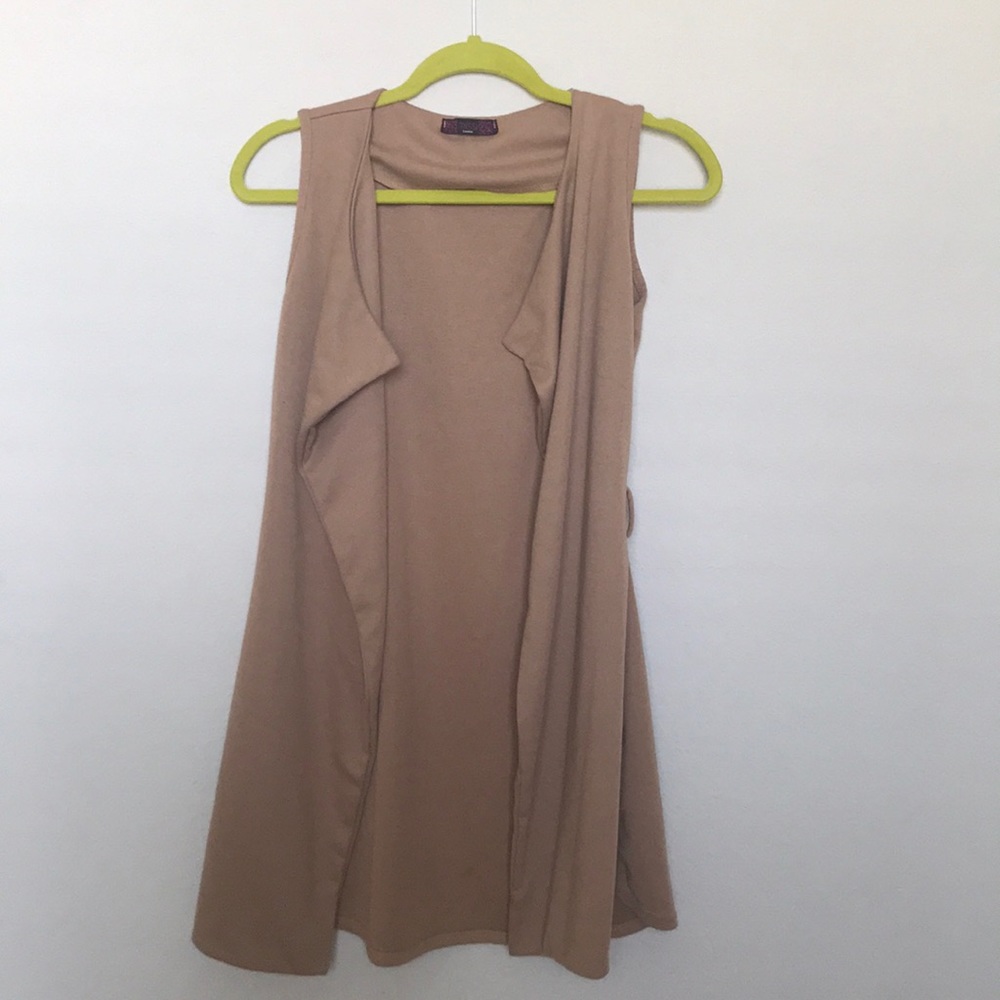 Light brown cardigan medium sized long